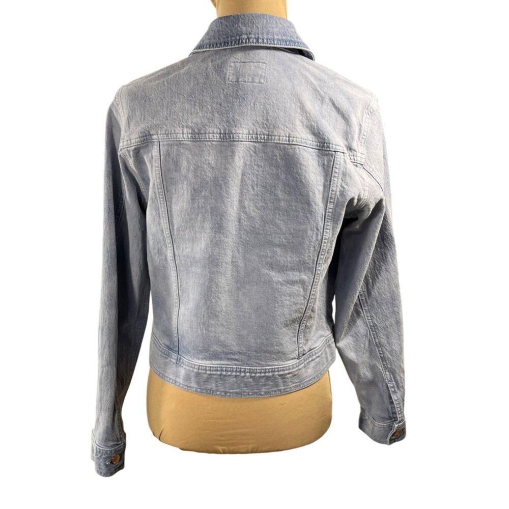 Universal Thread Denim Trucker Jacket Light Wash XS Extra Small Women's - Picture 3 of 8